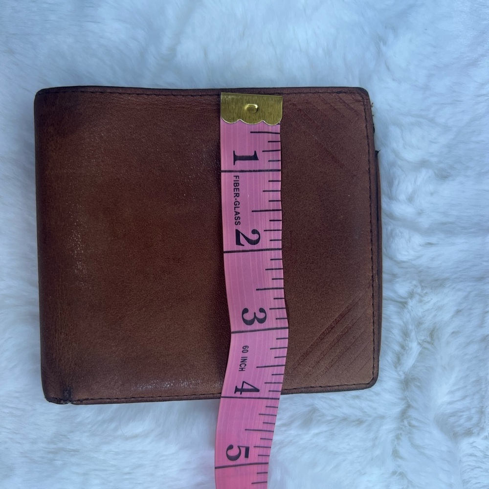 Yves Saint Laurent Tan/Brown Leather Wallet - Picture 14 of 14